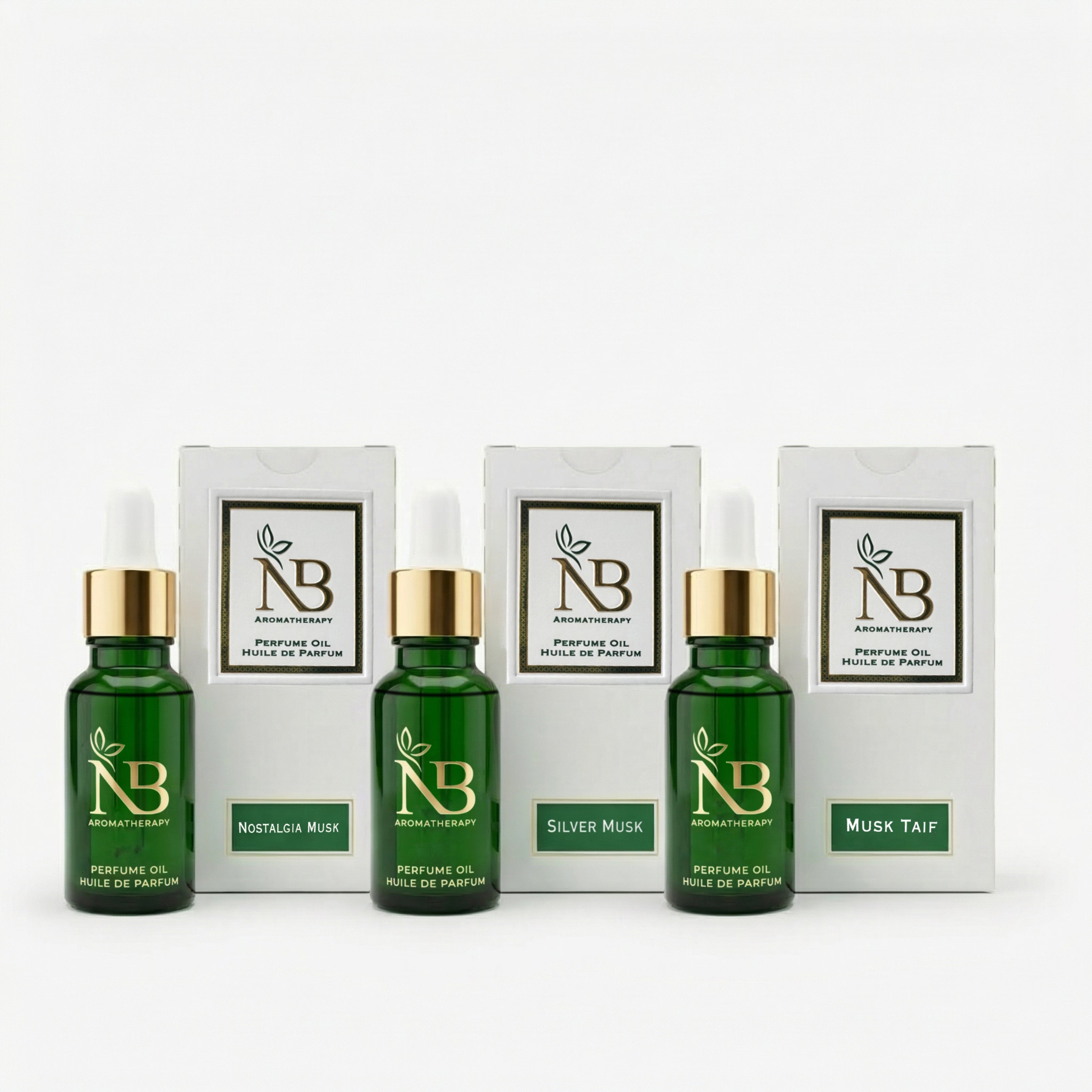 Silver Musk Set (Nostalgia Musk, Silver Musk ,  Musk Taif)