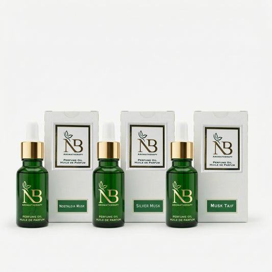 Silver Musk Set (Nostalgia Musk, Silver Musk ,  Musk Taif)
